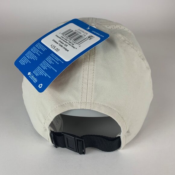Columbia Sportswear Unisex Cream Relaxed Fit Strapback Adjustable Hat New - Picture 3 of 5
